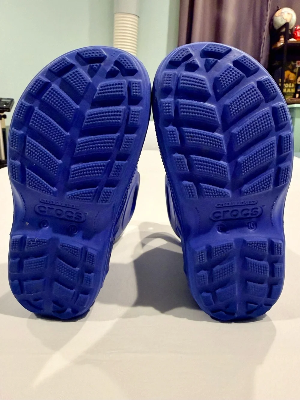 Crocs Rain Boots Little Boys 10 Girls Handle It Blue Waterproof Fall Lightweight